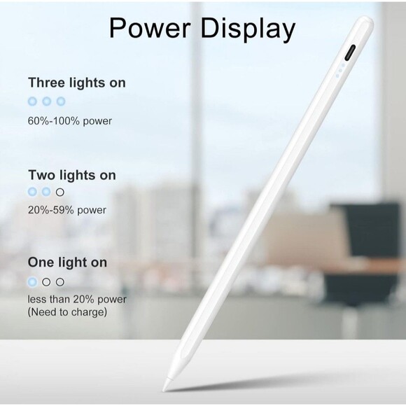 Pencil for Apple Ipad 9Th&10Th Generation, 13 Mins Fast Charge Stylus Pen, Palm - Picture 6 of 12